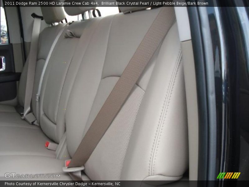 Brilliant Black Crystal Pearl / Light Pebble Beige/Bark Brown 2011 Dodge Ram 2500 HD Laramie Crew Cab 4x4