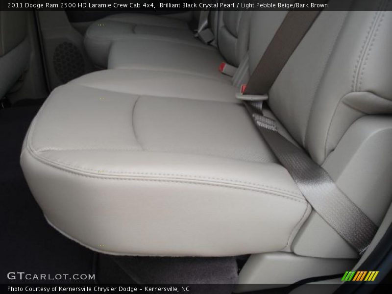 Brilliant Black Crystal Pearl / Light Pebble Beige/Bark Brown 2011 Dodge Ram 2500 HD Laramie Crew Cab 4x4