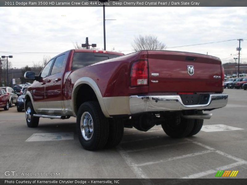  2011 Ram 3500 HD Laramie Crew Cab 4x4 Dually Deep Cherry Red Crystal Pearl