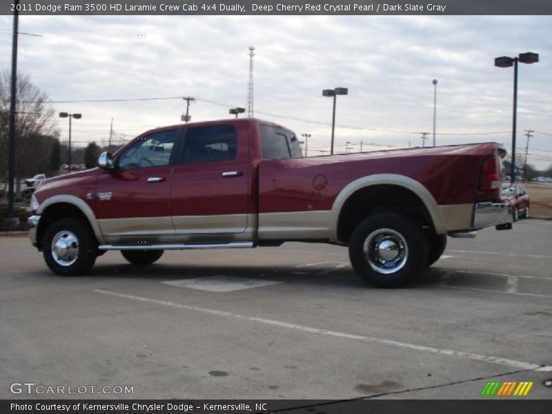  2011 Ram 3500 HD Laramie Crew Cab 4x4 Dually Deep Cherry Red Crystal Pearl