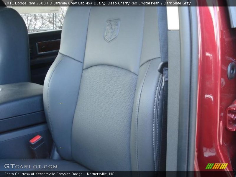 Deep Cherry Red Crystal Pearl / Dark Slate Gray 2011 Dodge Ram 3500 HD Laramie Crew Cab 4x4 Dually