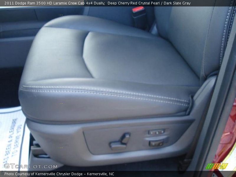 Deep Cherry Red Crystal Pearl / Dark Slate Gray 2011 Dodge Ram 3500 HD Laramie Crew Cab 4x4 Dually