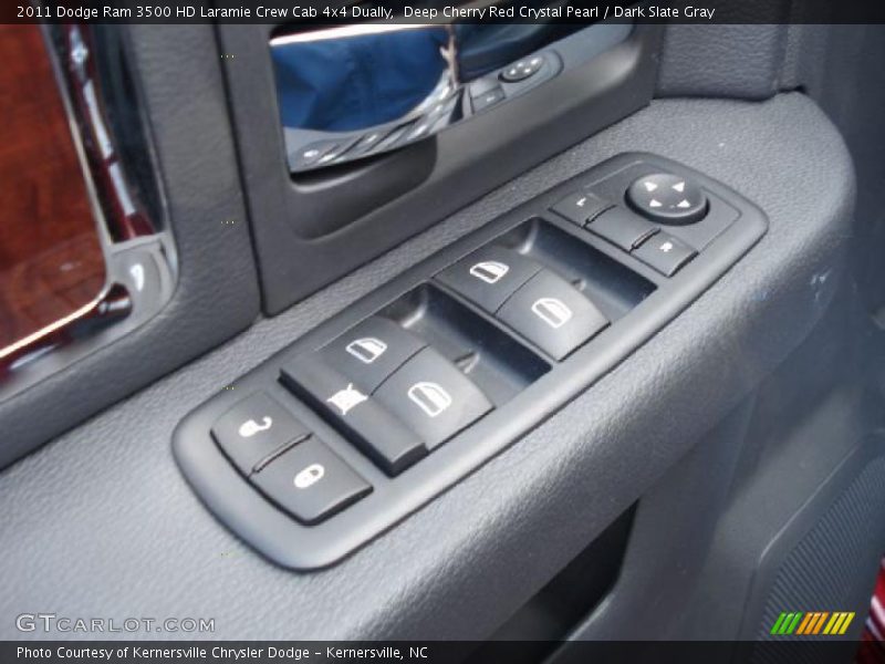 Deep Cherry Red Crystal Pearl / Dark Slate Gray 2011 Dodge Ram 3500 HD Laramie Crew Cab 4x4 Dually