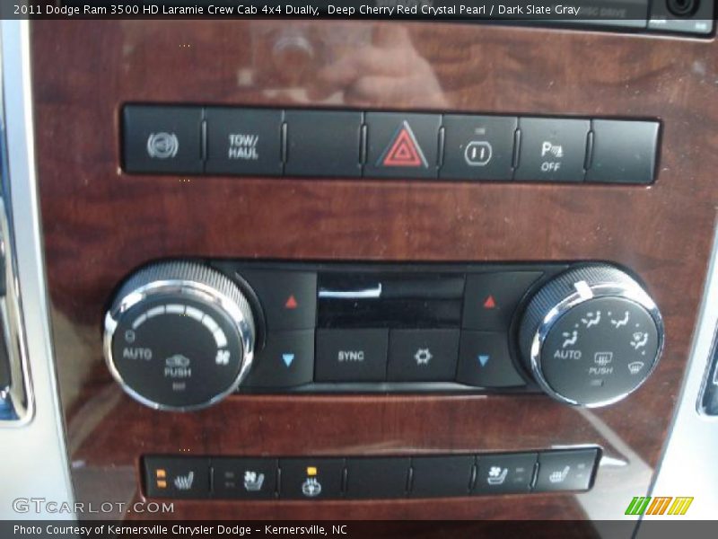 Deep Cherry Red Crystal Pearl / Dark Slate Gray 2011 Dodge Ram 3500 HD Laramie Crew Cab 4x4 Dually