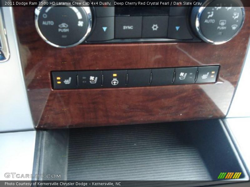 Deep Cherry Red Crystal Pearl / Dark Slate Gray 2011 Dodge Ram 3500 HD Laramie Crew Cab 4x4 Dually