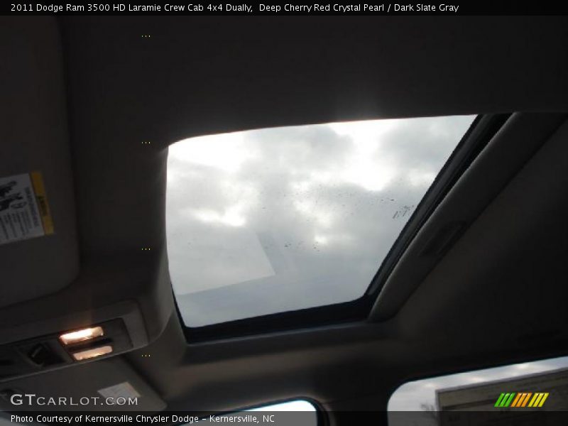 Deep Cherry Red Crystal Pearl / Dark Slate Gray 2011 Dodge Ram 3500 HD Laramie Crew Cab 4x4 Dually