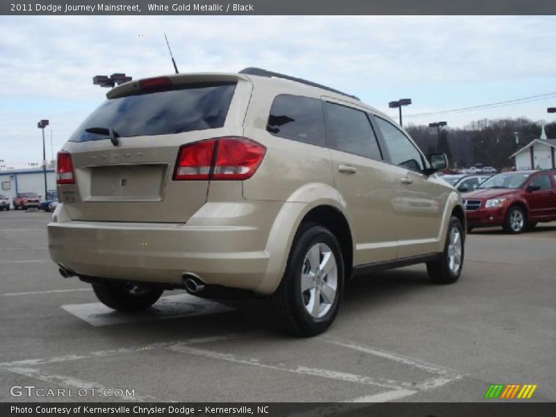 White Gold Metallic / Black 2011 Dodge Journey Mainstreet