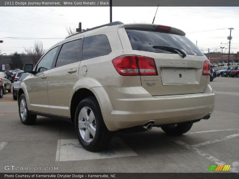 White Gold Metallic / Black 2011 Dodge Journey Mainstreet