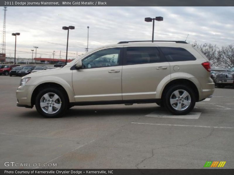 White Gold Metallic / Black 2011 Dodge Journey Mainstreet