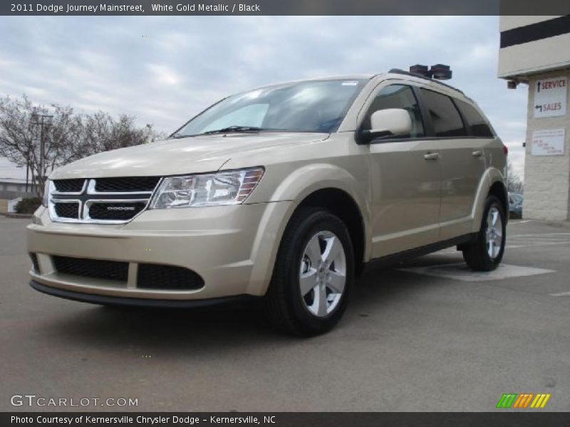 White Gold Metallic / Black 2011 Dodge Journey Mainstreet