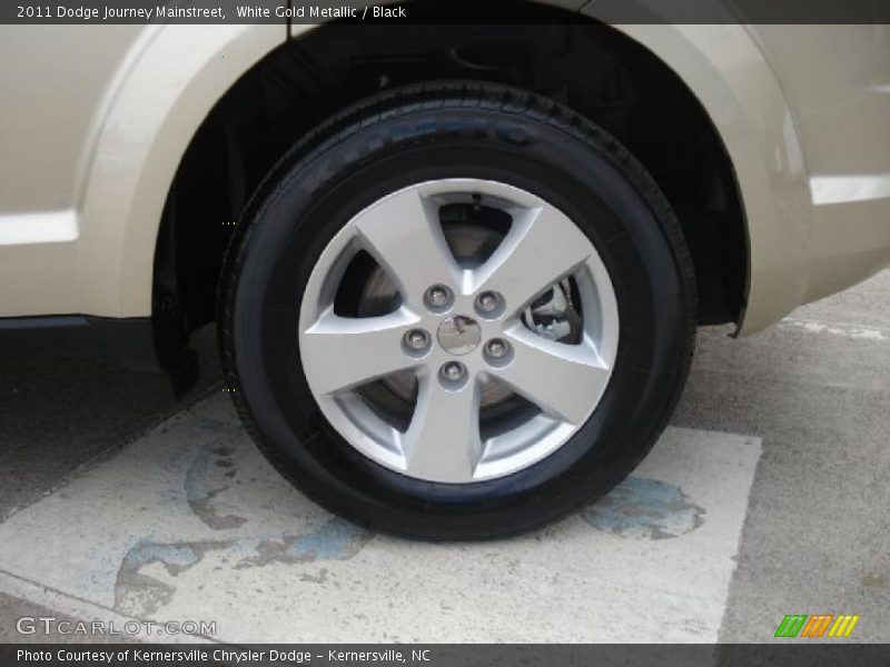 White Gold Metallic / Black 2011 Dodge Journey Mainstreet