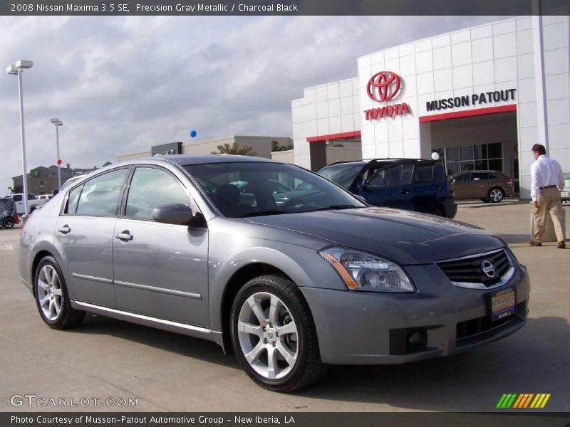 Precision Gray Metallic / Charcoal Black 2008 Nissan Maxima 3.5 SE