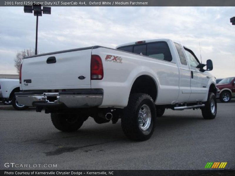 Oxford White / Medium Parchment 2001 Ford F250 Super Duty XLT SuperCab 4x4