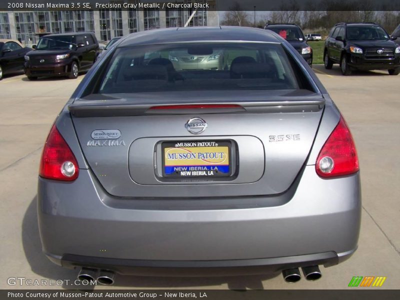 Precision Gray Metallic / Charcoal Black 2008 Nissan Maxima 3.5 SE