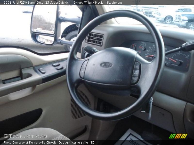 Oxford White / Medium Parchment 2001 Ford F250 Super Duty XLT SuperCab 4x4