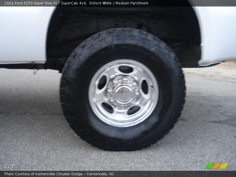 Oxford White / Medium Parchment 2001 Ford F250 Super Duty XLT SuperCab 4x4