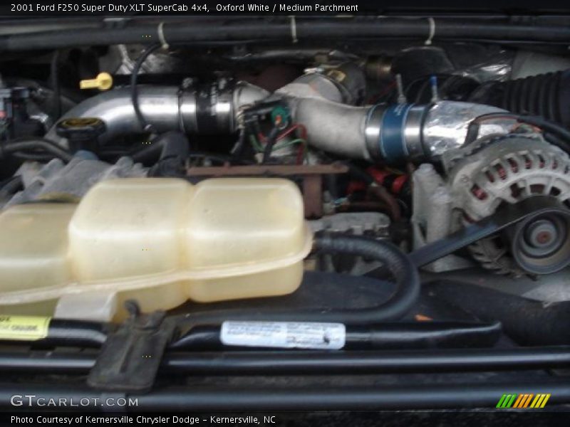 Oxford White / Medium Parchment 2001 Ford F250 Super Duty XLT SuperCab 4x4