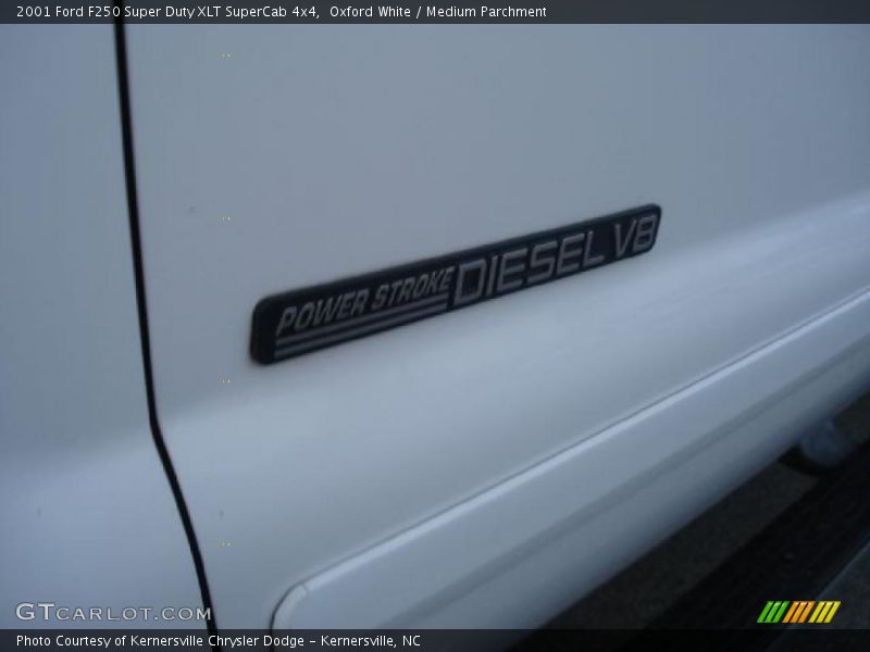 Oxford White / Medium Parchment 2001 Ford F250 Super Duty XLT SuperCab 4x4