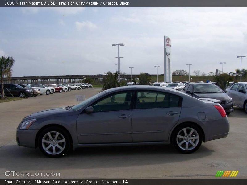 Precision Gray Metallic / Charcoal Black 2008 Nissan Maxima 3.5 SE