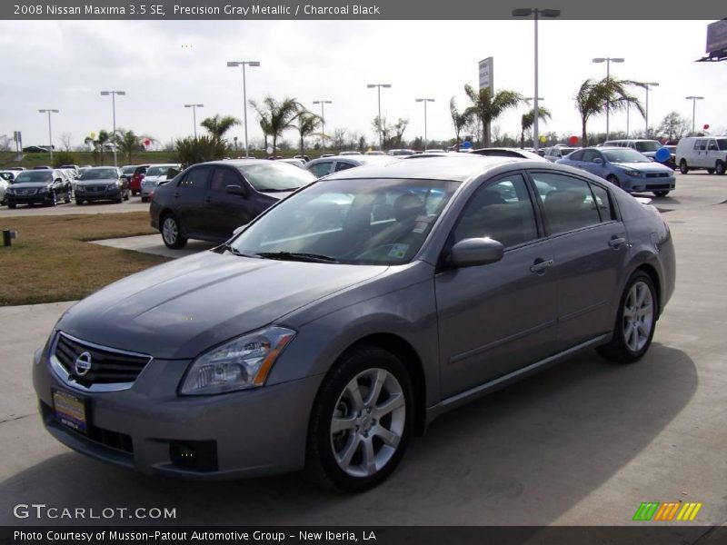 Precision Gray Metallic / Charcoal Black 2008 Nissan Maxima 3.5 SE