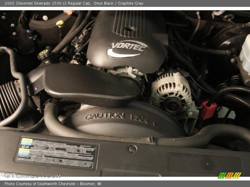 Onyx Black / Graphite Gray 2002 Chevrolet Silverado 1500 LS Regular Cab