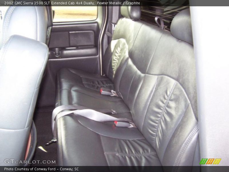 Pewter Metallic / Graphite 2002 GMC Sierra 3500 SLT Extended Cab 4x4 Dually