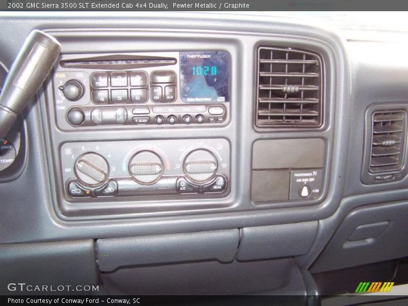 Pewter Metallic / Graphite 2002 GMC Sierra 3500 SLT Extended Cab 4x4 Dually