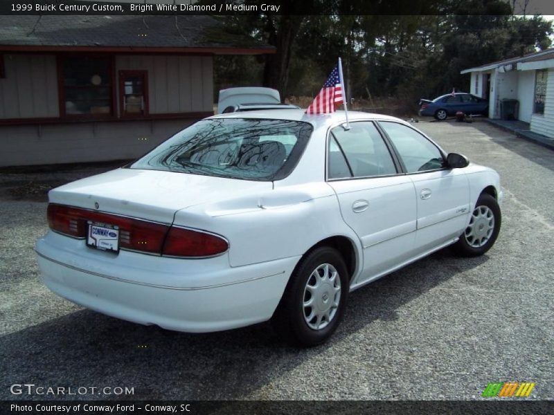 Bright White Diamond / Medium Gray 1999 Buick Century Custom