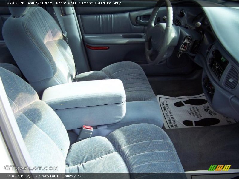 Bright White Diamond / Medium Gray 1999 Buick Century Custom