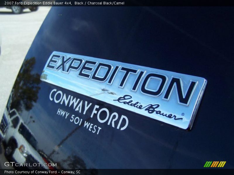 Black / Charcoal Black/Camel 2007 Ford Expedition Eddie Bauer 4x4