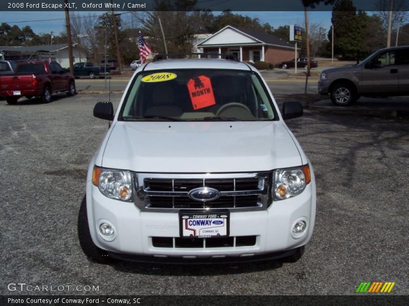 Oxford White / Camel 2008 Ford Escape XLT
