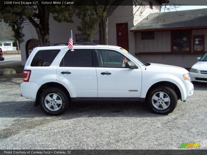 Oxford White / Camel 2008 Ford Escape XLT