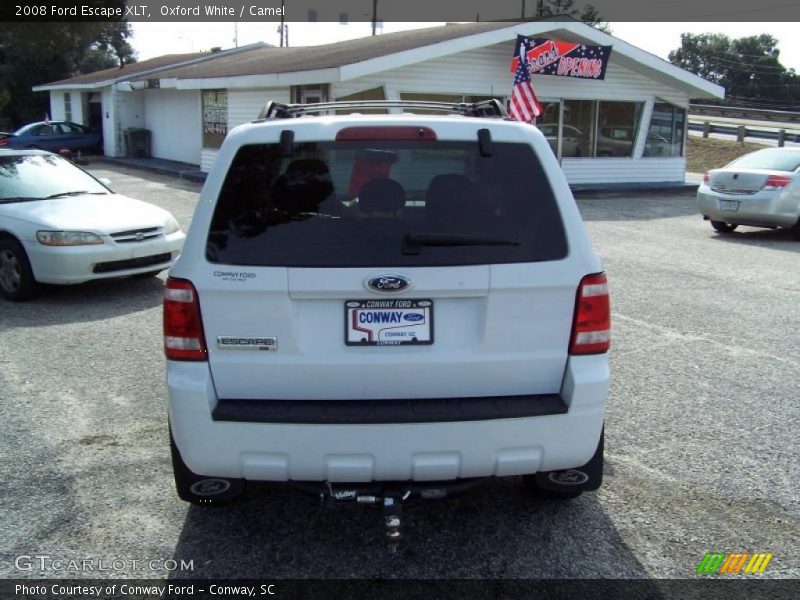Oxford White / Camel 2008 Ford Escape XLT