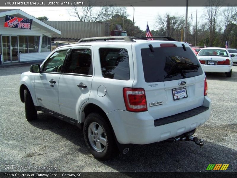 Oxford White / Camel 2008 Ford Escape XLT