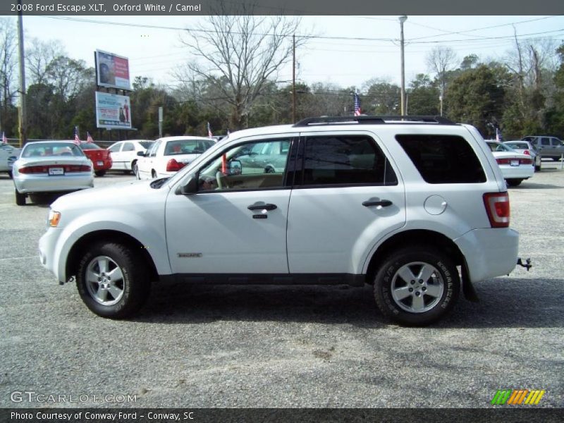 Oxford White / Camel 2008 Ford Escape XLT