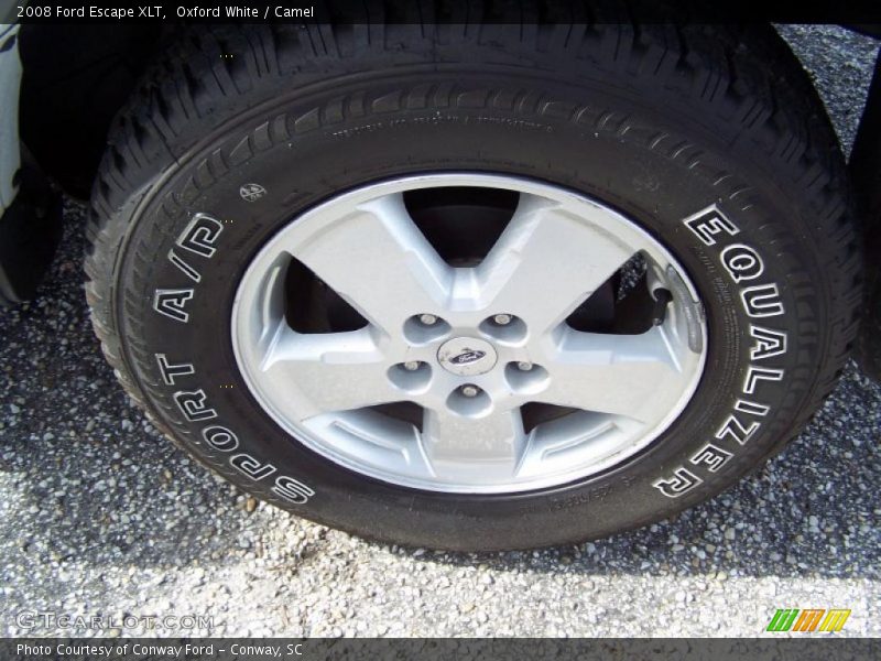Oxford White / Camel 2008 Ford Escape XLT