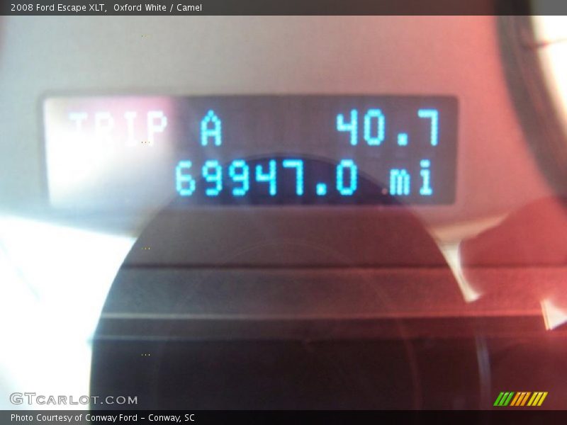 Oxford White / Camel 2008 Ford Escape XLT