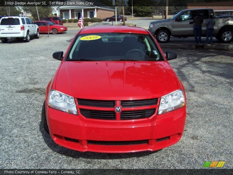 Tor Red / Dark Slate Gray 2009 Dodge Avenger SE