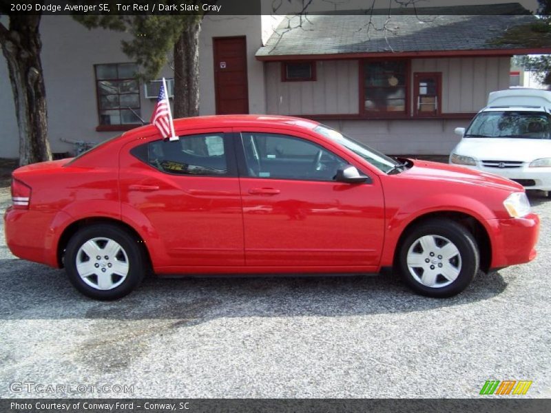 Tor Red / Dark Slate Gray 2009 Dodge Avenger SE