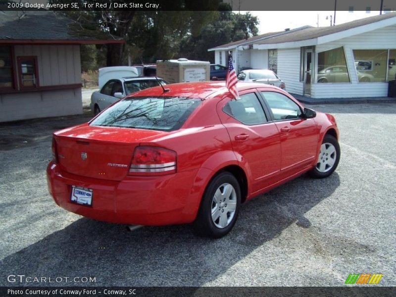 Tor Red / Dark Slate Gray 2009 Dodge Avenger SE