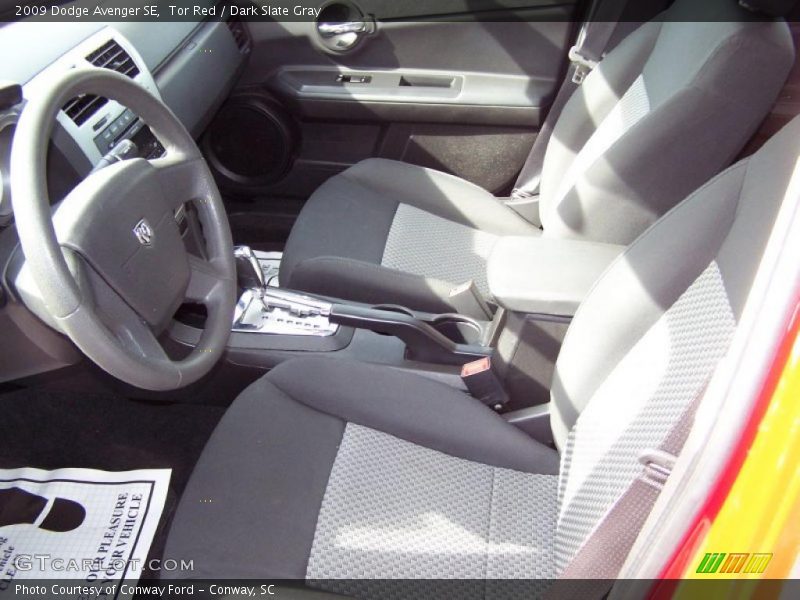 Tor Red / Dark Slate Gray 2009 Dodge Avenger SE