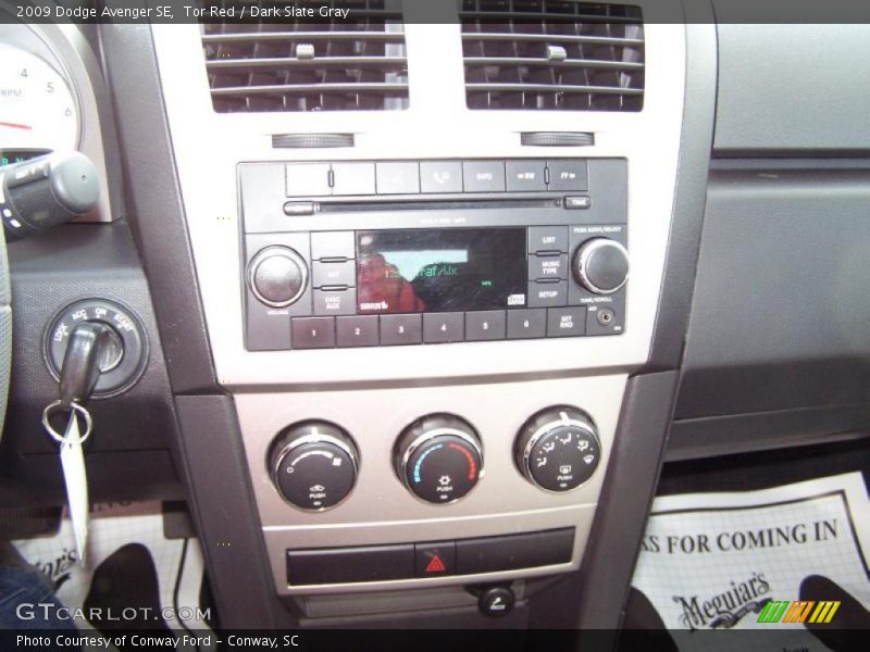 Tor Red / Dark Slate Gray 2009 Dodge Avenger SE