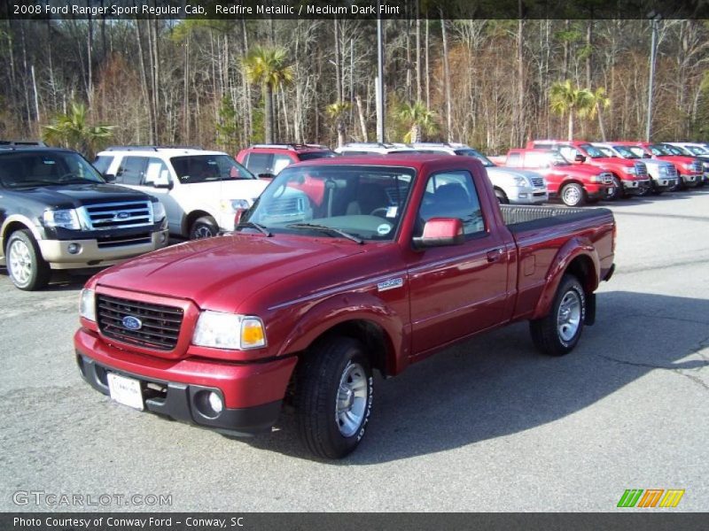 Redfire Metallic / Medium Dark Flint 2008 Ford Ranger Sport Regular Cab