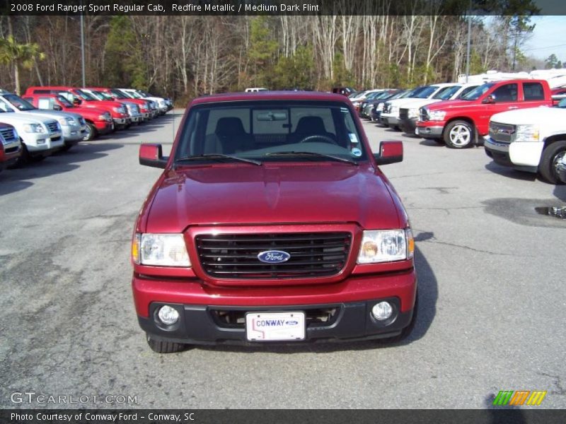 Redfire Metallic / Medium Dark Flint 2008 Ford Ranger Sport Regular Cab