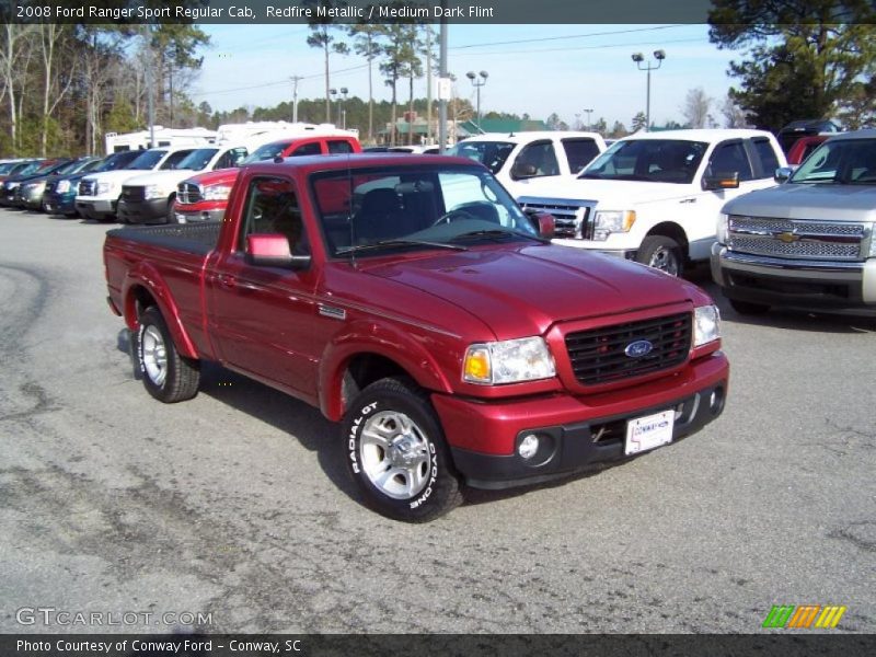 Redfire Metallic / Medium Dark Flint 2008 Ford Ranger Sport Regular Cab