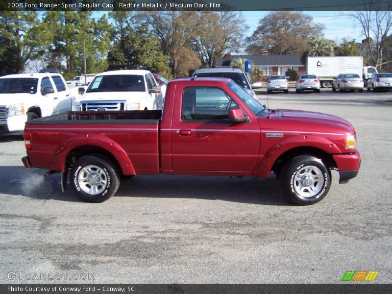 Redfire Metallic / Medium Dark Flint 2008 Ford Ranger Sport Regular Cab