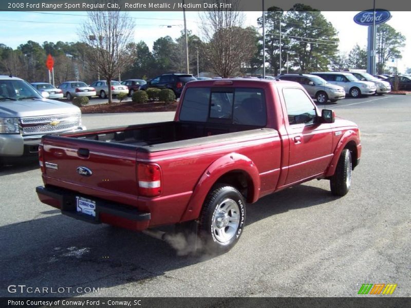 Redfire Metallic / Medium Dark Flint 2008 Ford Ranger Sport Regular Cab