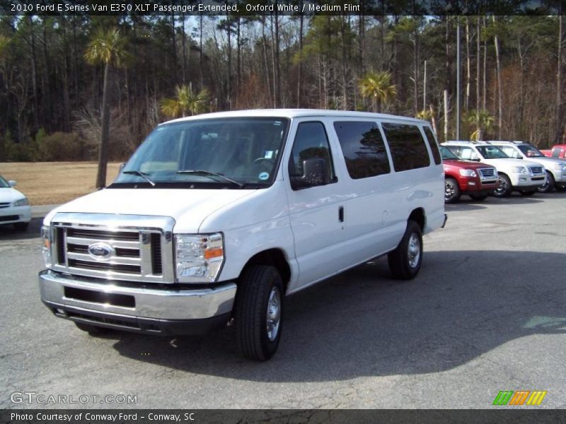 Front 3/4 View of 2010 E Series Van E350 XLT Passenger Extended