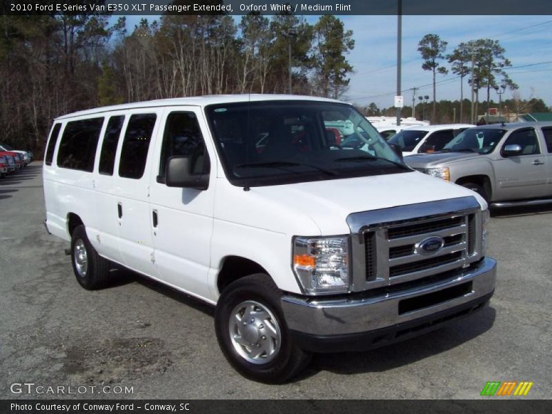 Front 3/4 View of 2010 E Series Van E350 XLT Passenger Extended