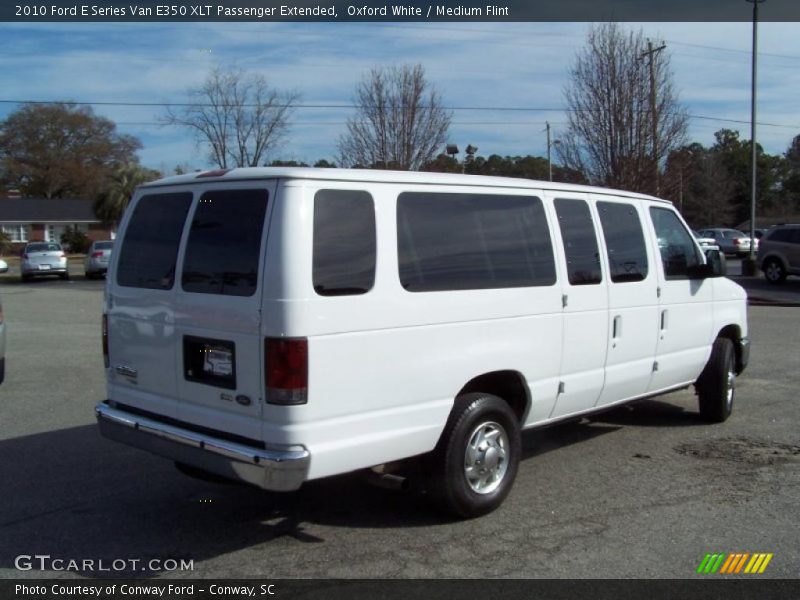 Oxford White / Medium Flint 2010 Ford E Series Van E350 XLT Passenger Extended